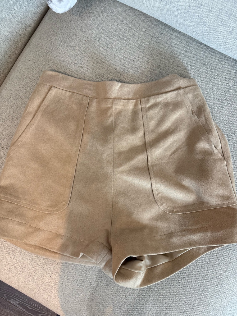 Women’s Tan Leather shorts - Classic Casual Style